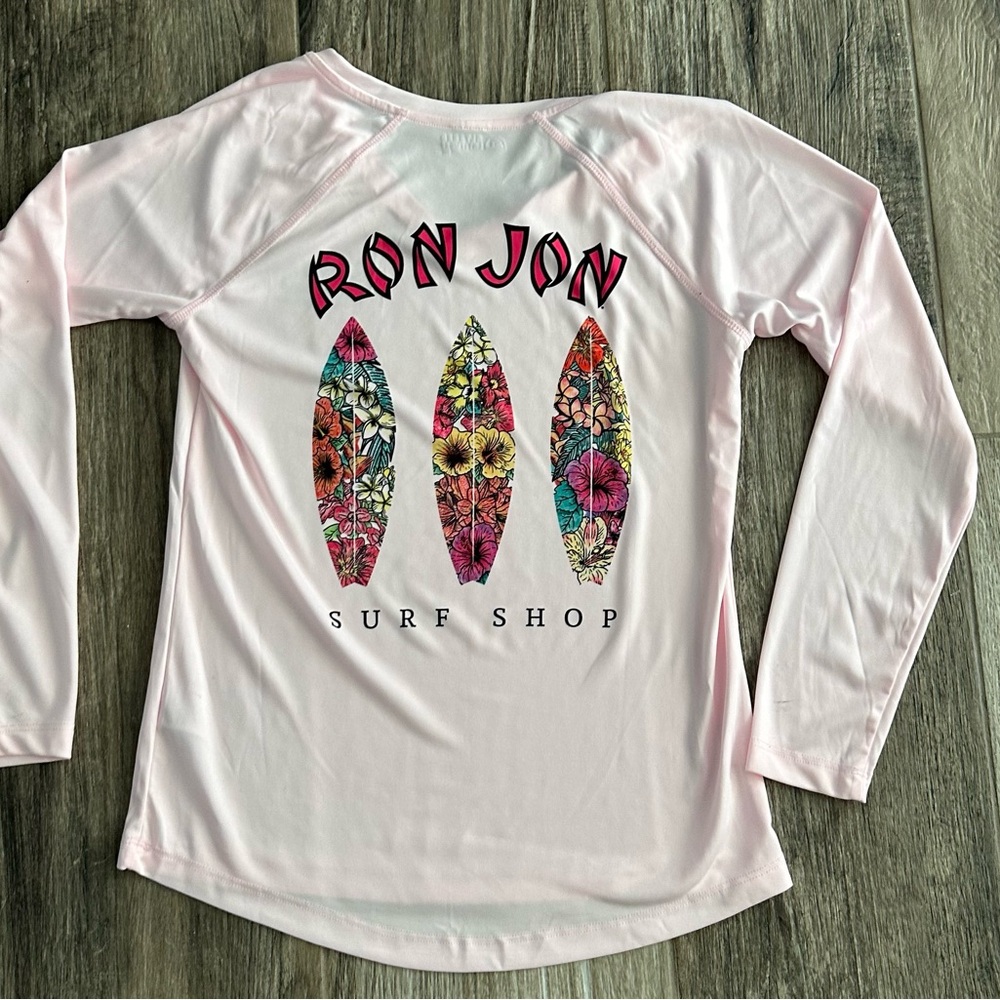 Ron Jon Floral Surfboards V-Neck